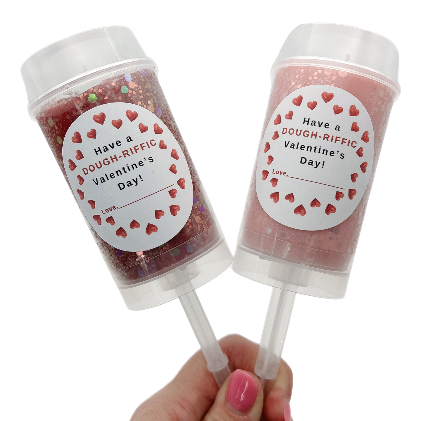 Valentine Dough Push-up Pops